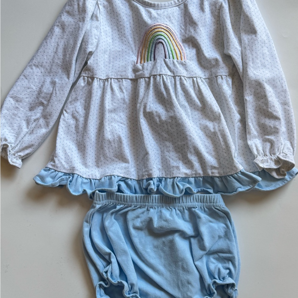 Stitchy Fish Rainbow Bloomer Set 3T